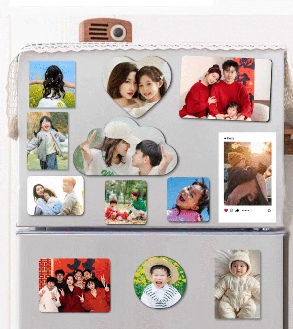 Personalized refrigerator magnets -Square 4cm